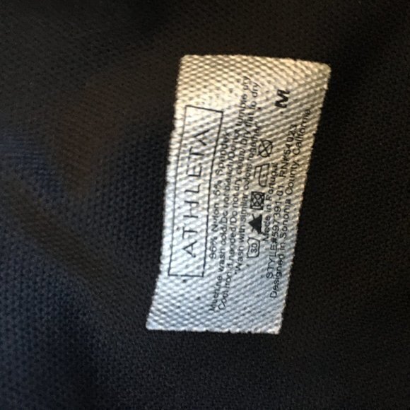 Athleta Cropped Leggings Capri Black Pants Womens Size M Yoga Running‎ Athletic - Picture 3 of 4